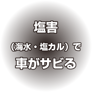 塩害（海水・塩カル）で車がサビる